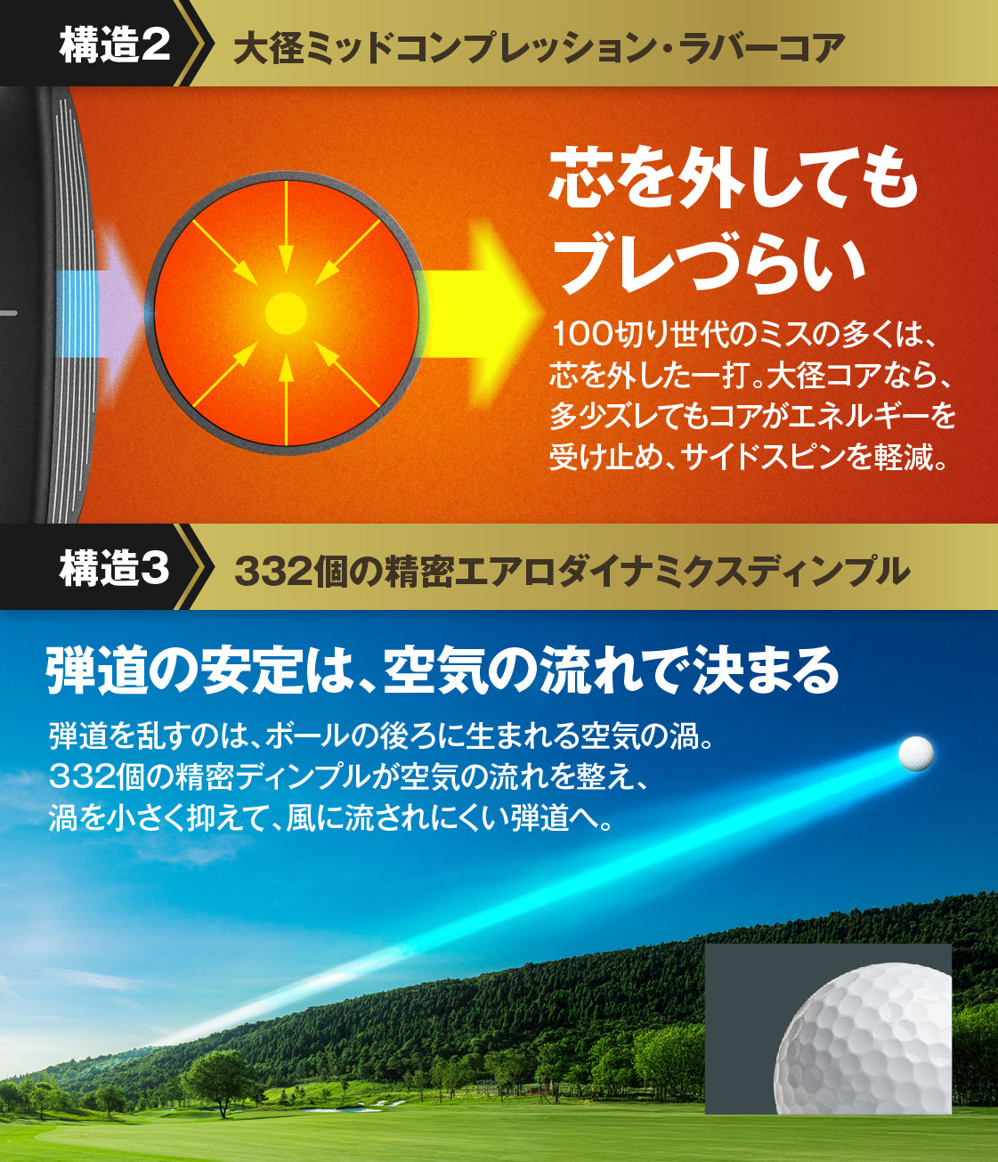 U-CADDY STRAIGHT DRIVE ゴルフボール 5